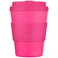 Многоразовый эко-стакан из бамбука для кофе Ecoffee Cup Pink'd 355 мл