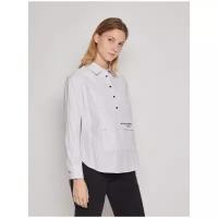 Блузка-рубашка в спортивном стиле, цвет Белый, размер S