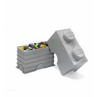 Ящик для хранения LEGO 2 Storage brick серый
