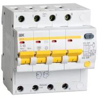Дифференциальный автомат IEK АД14 4П 30 мА C 4.5 кА AC электронный 40 А