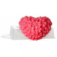 Пластиковая форма для мыла №01 14.8 х 10 см пластик Цветочное сердце