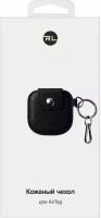 Чехол-кошелек для Apple AirTag/Эпл Айртаг/поисковая метка-трекер для Apple/силиконовый/умный брелок Эпл/силиконовый/с кольцом, черный