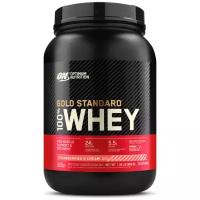 Протеин Optimum Nutrition 100% Whey Gold Standard, 909 гр., клубника-сливки