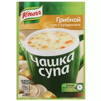 Knorr Чашка Супа быстрорастворимый суп Грибной с сухариками 15.5 гр