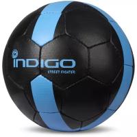 Футбольный мяч Indigo STREET FIGHTER E02 черный/синий 5