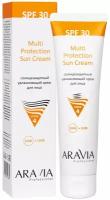 ARAVIA Professional Солнцезащитный увлажняющий крем для лица Multi Protection Sun Cream SPF 30, 100 мл