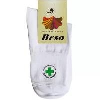Носки женские BRSO с ослабленной резинкой, набор из 3 пар, размер 36-39 (23-25), цвет белый