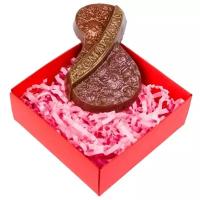 Шоколадная фигурка из бельгийского шоколада "8 марта цифра №1
