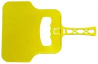 Веер для мангала с ручкой пластиковый, желтый