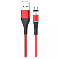 Магнитный кабель зарядки телефона (Красный) Micro- USB для Asus Zenfone 5 A501CG