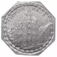 Германия (Нюрнберг) нотгельд 20 пфеннигов 1921 "Дом Топплера" трамвайный жетон