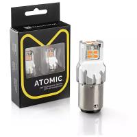 Светодиодная LED лампа Atomic 12 SMD3020 PR21/5W BAY15D красная 1 шт