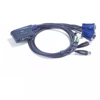 KVM переключатель ATEN CS62U / CS62U-A7, 2-портовый USB, VGA, аудио кабельный KVM коммутатор (1.8. ATEN CS62U-A7