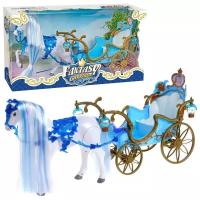 Большой Игровой набор Карета с лошадью Fantasy Carriage, со световыми эффектами, 54х26х15 см