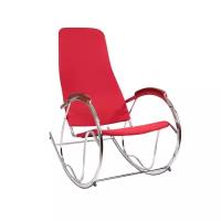Кресло-качалка BORTEN VS9009-F011 размер: 53х100 см, обивка: ткань, цвет: red