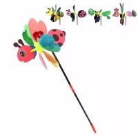 Вертушка Наша Игрушка Бабочка на цветочке 38 см, голограмма (635960)