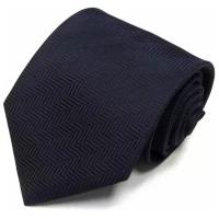 Однотонный темно-синий мужской галстук 810744