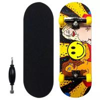 Фингерборд, профессиональный fingerboard Black market Deck 32 mm, пальчиковый скейтборд