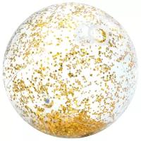 Мяч пляжный Intex 58070 прозрачный/золотой