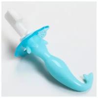 Зубная щётка детская «Русалочка», силиконовая, от 0 мес цвета микс