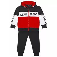 Спортивный костюм для мальчика Aspen Polo Club 1035T0443 цвет черный 4 года