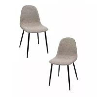 Комплект стульев (2 шт.), СтолБери, Smart, рогожка, песочный меланж