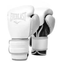 Боксерские перчатки Everlast Powerlock PU 2 белый/серый 12 oz