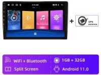 Универсальная автомагнитола 9" Android 2DIN 1/ 32 ГБ USB, Wi-Fi, GPS, Bluetooth