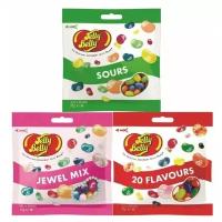 Драже жевательное Jelly Belly Кислые фрукты / Jewel Mix / 20 вкусов 3 шт.