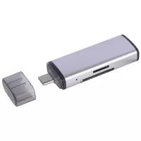 Карт-ридер iNeez USB Type-C Card Reader USB & OTG 3in1 Grey