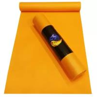 Коврик для йоги RamaYoga Yin-Yang Light, 185х60х0.3 см оранжевый