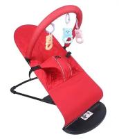 Шезлонг для новорожденных Dany Milano Baby Sleep KIT с игрушкой, шезлонг детский, баунсер шезлонг для новорожденных, кресло-качалка для детей