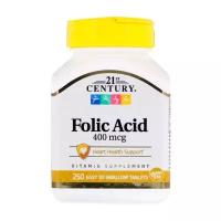 21ST CENTURY Folic Acid 400mcg (250 капсул)