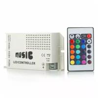 Музыкальный ИК контроллер RGB, пульт 24 кнопки