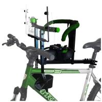 Велокресло VELOGRUZ, быстросъемное с подпятниками для ног, зеленое