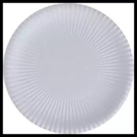 Посуда одноразовая, EcoBom, Одноразовые тарелки бумажные белые 22,5 см. Набор 50 штук