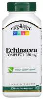 Витамины и минералы для спортсменов 21st Century Echinacea Complex (Комплекс эхинацеи) 250 мг 200 капсул