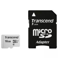 Карта памяти 16Gb - Transcend 300S MicroSDHC Class 10 UHS-I