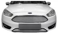 Защитная сетка на решетку радиатора нижняя Ford Focus III (рестайлинг) 2014-> черная