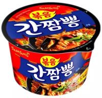 Лапша Samyang Ramen Big Bowl Seafood / Самоянг Ганчампонг с овощами и морепродуктами 105гр (Корея)
