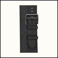 Ремешок Apple Watch Hermès Noir Leather Double Tour из кожи (для корпуса 44/45 мм)