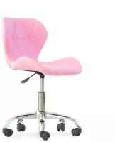 Стул Barneo N-142 Perfecto Roll экокожа розовая PU стул мастера на колесах