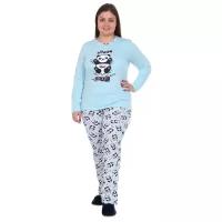 Пижама Toontex, размер 58, голубой/черный/белый