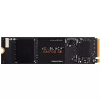 Накопитель SSD Western Digital SN750 Black WDS500G1B0E/PCI-E 4.0 x4/500GB /Скорость чтения 3600МБайт/с Скорость записи 2000МБайт/с
