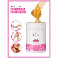 Mila Cosmetics Паста для шугаринга (депиляции) / Для рук, ног и зоны лица / Сахарная паста для шугаринга, Средняя / Шугаринг 300 гр.