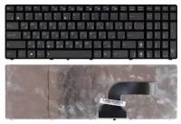 Клавиатура для ноутбука Asus K54HR, русская, черная с рамкой, с маленькой кнопкой Enter