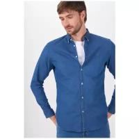 Рубашка Jack & Jones, размер 50/L, голубой