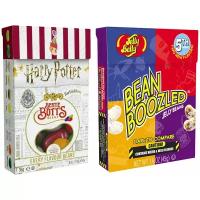 Конфеты Jelly Belly коробка Гарри Поттера Bertie Bott's 35 гр. + Ассорти Bean Boozled 45 гр. (2 шт.)