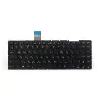 Клавиатура для ноутбука Asus X401, X401A, X401U Series. Плоский Enter. Черная, без рамки. PN: AEXJ1U00010.