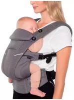 Эргорюкзак-слинг Omni Breeze SoftFlex Mesh с рождения и до 20 кг. 4 положения ребенка. Темно-серый